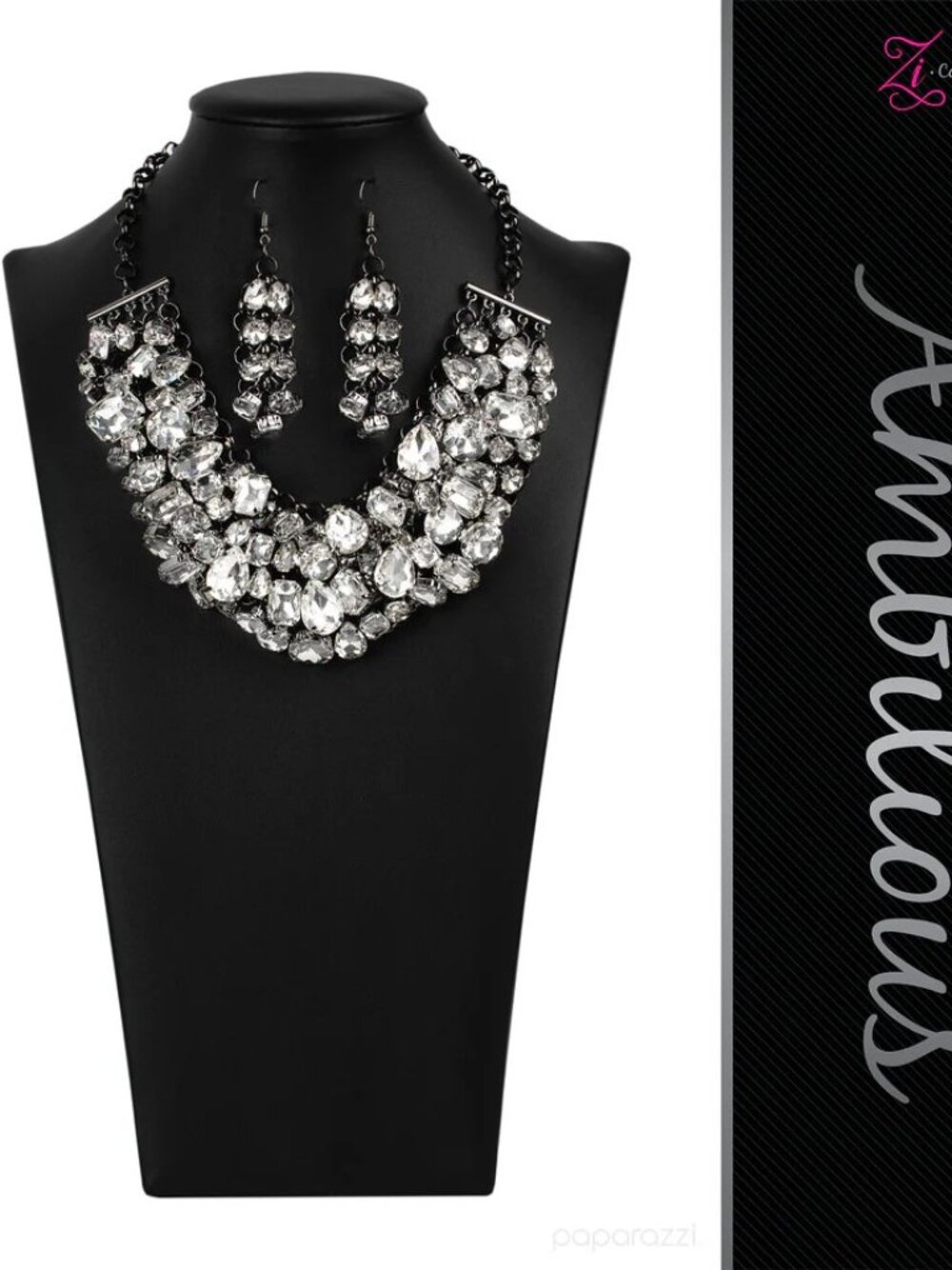 ✨ Paparazzi Zi Collection “The Ambitious” Statement Necklace & Earrings Set NWT